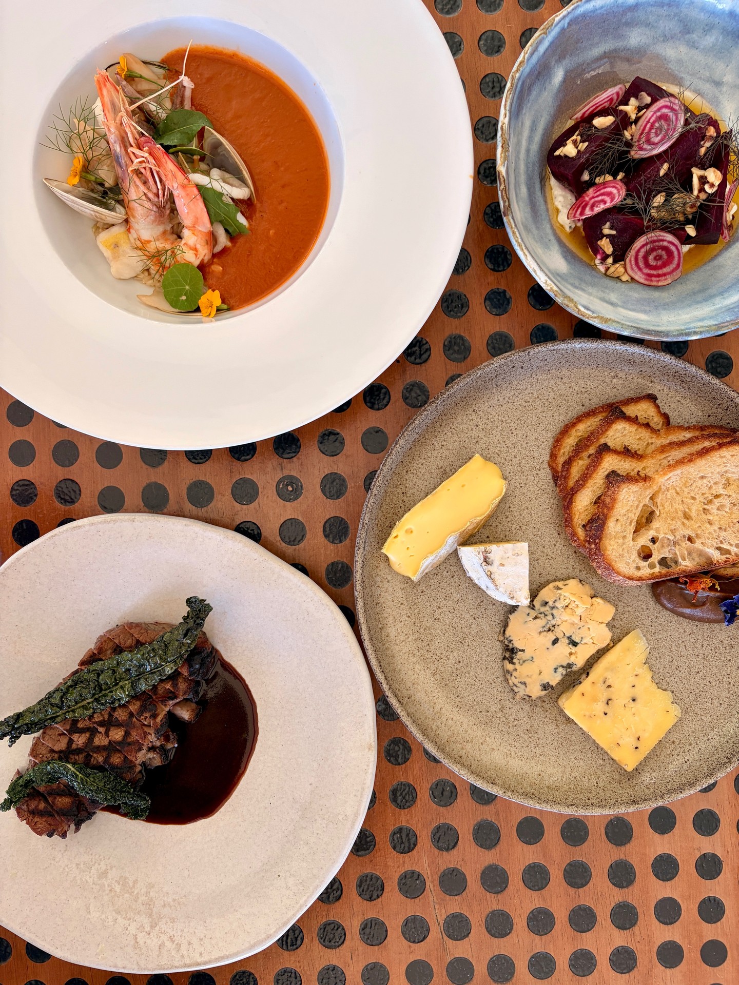 Fresh. Seasonal. Beautifully prepared.⁠
⁠
A glimpse of what's coming out of the Potager kitchen right now. 🍽️✨⁠
⁠
#PotagerAtCarool #FoodieDestination #SeasonalMenu #TweedHinterland #ChefHattedDining⁠