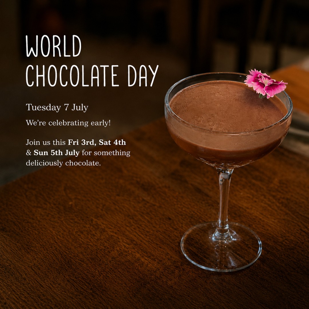 🍫 World Chocolate Day is just around the corner, and we're celebrating early at Potager!⁠
⁠
Join us from Friday 3rd - Sunday 5th July for a weekend dedicated to all things chocolate.⁠
⁠
Indulge in our limited-edition Chocotini – made with vodka, Baileys and our house-made Potager chocolate syrup. Pair it with our special chocolate dessert, created just for the occasion by our kitchen team.⁠
⁠
Whether you're joining us for lunch, dinner or simply stopping by for a cocktail, it's the perfect excuse to treat yourself.⁠
⁠
Book your table now and celebrate with us. 🍸🍫⁠
⁠
#WorldChocolateDay #Potager #PotagerAtCarool #ChocolateLovers #Chocotini #TweedFood #NorthernNSW #CocktailSpecial⁠