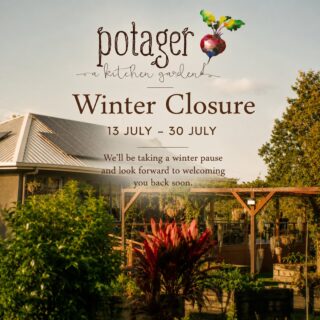 From the 13th of July to the 30th of July, Potager will be taking a short winter pause. 🌿⁠
⁠
We'll be back from the 31st of July, ready to welcome you with all your favourite seasonal dishes and warm hospitality.⁠
⁠
We look forward to seeing you again soon. 🤎⁠