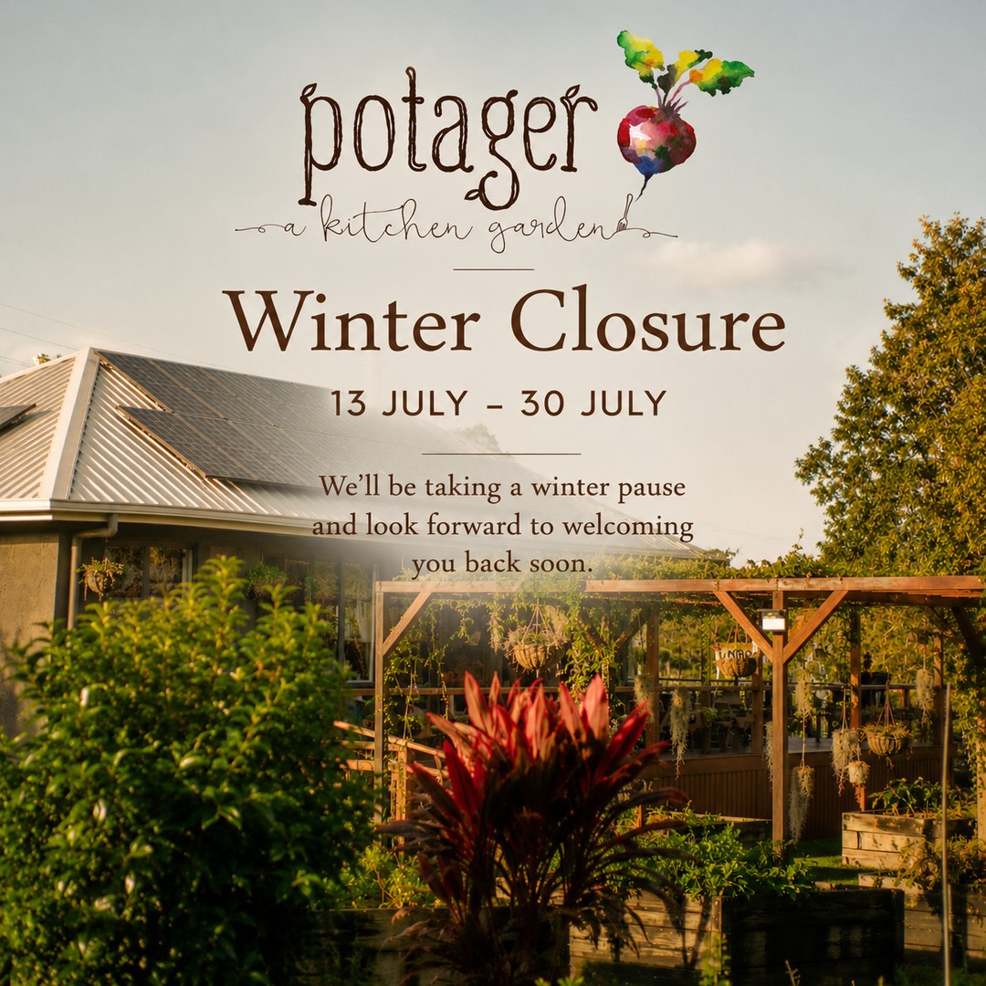 From the 13th of July to the 30th of July, Potager will be taking a short winter pause. 🌿⁠
⁠
We'll be back from the 31st of July, ready to welcome you with all your favourite seasonal dishes and warm hospitality.⁠
⁠
We look forward to seeing you again soon. 🤎⁠