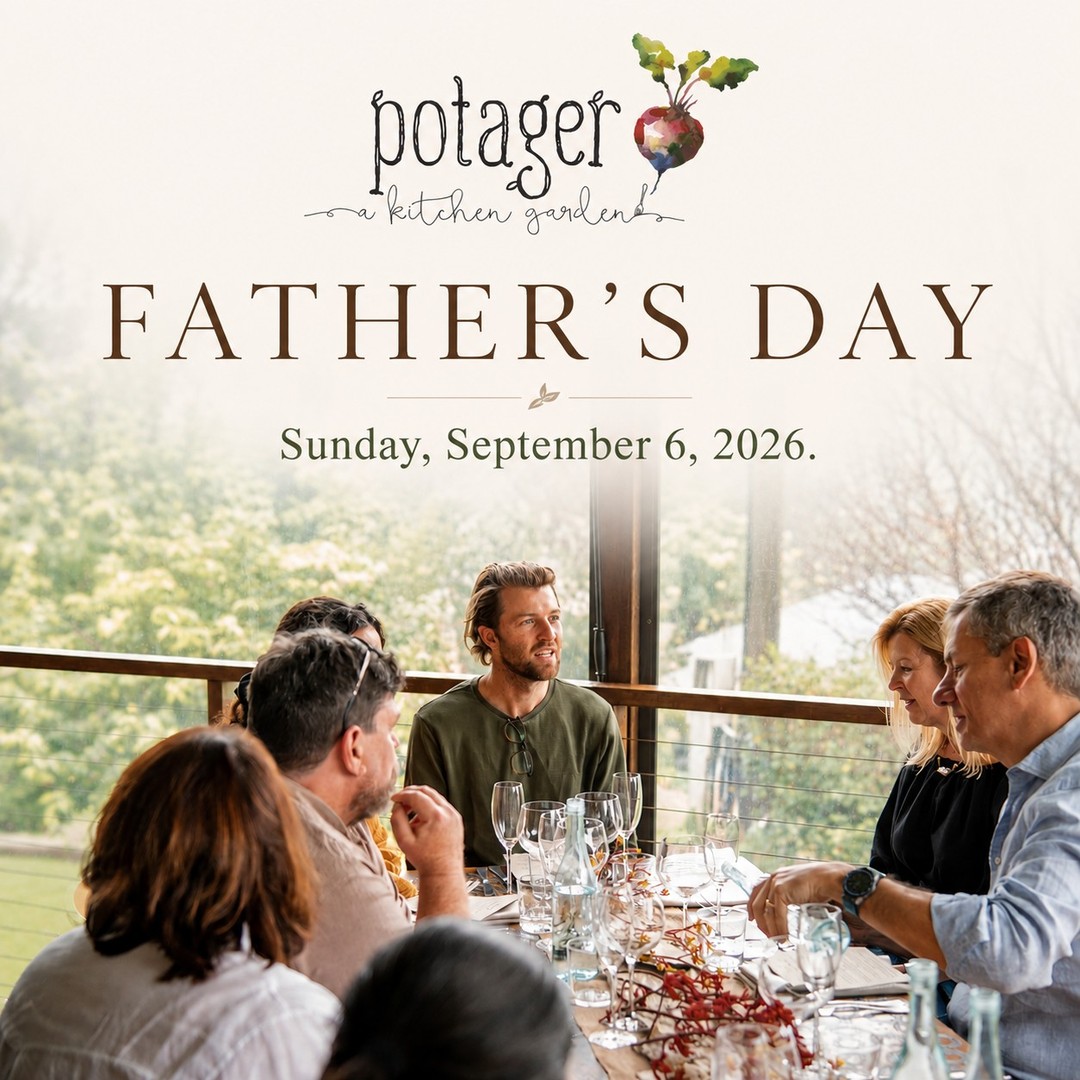 This Father’s Day, gather the family and celebrate Dad over a long lunch at Potager. 🌿

Settle in, enjoy the flavours of the season and spend the afternoon together surrounded by the garden.

Father’s Day | Sunday, 6 September 2026

Bookings are recommended - reserve your table and make a day of it! Link in bio. 🤍

#Potager #PotagerAKitchenGarden #FathersDay #FathersDayLunch #TweedHinterland #DestinationTweed