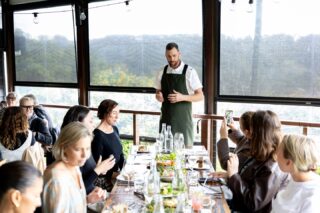 Our Executive Chef sharing the story behind each dish at the @savourthetweed event at Potager. 🍽️✨ 

From the ingredients and inspiration to the flavours on the plate, it was a pleasure giving guests a closer look at the care and creativity behind every course.

#PotagerKitchenGarden #SavourTheTweed #ExecutiveChef #TweedFood #LocalProduce