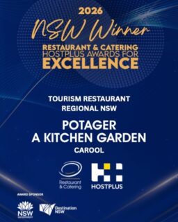 A little celebration from our kitchen garden 🥂🌿
Potager – A Kitchen Garden has been named the Tourism Restaurant winner for Regional NSW at the 2026 Restaurant & Catering Hostplus Awards for Excellence!
Our wonderful Ricky and Sal headed to the awards to represent the team and proudly bring this one home. Swipe to see them with our newest addition 🏆
This award celebrates the care that goes into every Potager experience, from our kitchen and garden to the warm welcome at your table. Thank you to our whole team, our local growers and producers, and everyone who joins us for a meal.
We’re so proud to share a taste of the Tweed with you 💚